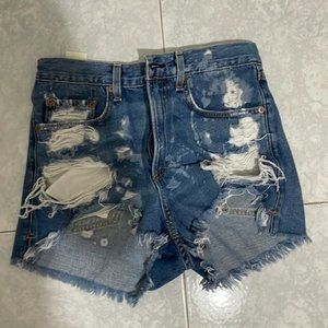 Rag and Bone Distressed Jean Shorts